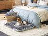Velvet Dog Bed 90 x 60 cm Grey ERGANI_826434