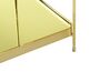 Mesa auxiliar de metal/vidrio templado dorado 41 x 41 cm ALSEA_771457