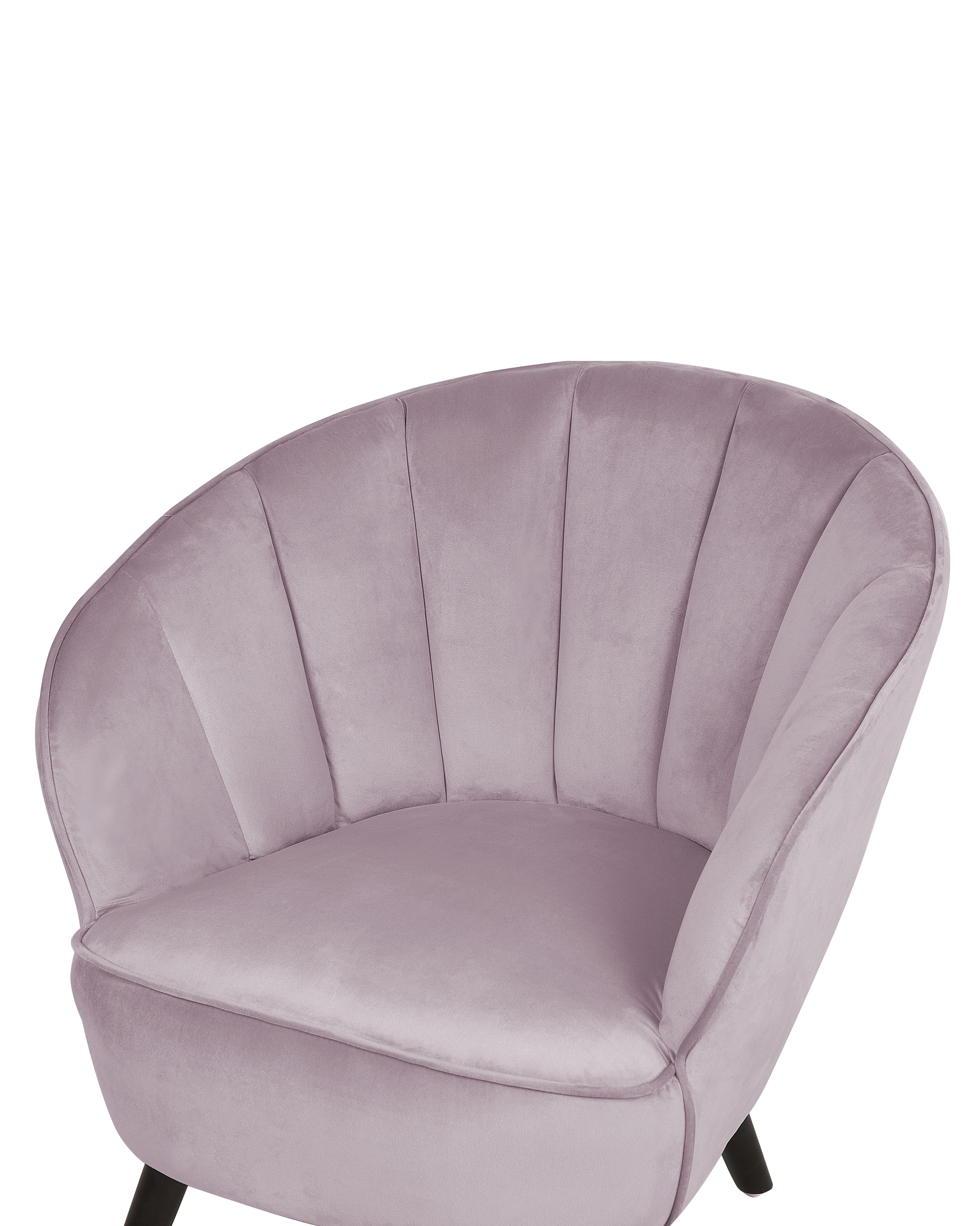 Fotel welurowy różowy DALA