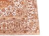 Teppich Baumwolle orange 80 x 150 cm orientalisches Muster Kurzflor HAYAT_852186