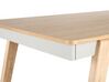 Dining Table 150 x 90 cm Light Wood and Grey PHOLA_832110