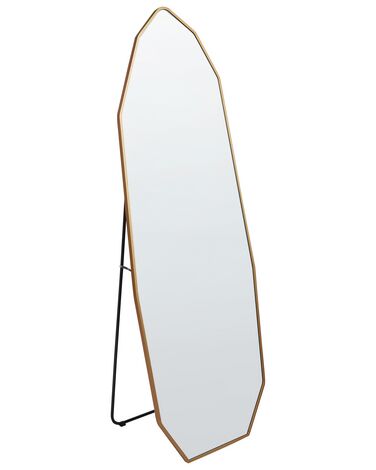 Kovové stojací zrcadlo 49 x 165 cm Zlatá TARTAS