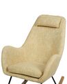Fabric Rocking Chair Yellow ARRIE_745345