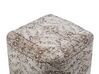 Cotton Pouffe Taupe MEERUT_711475