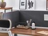 Desk Screen 130 x 40 cm Dark Grey WALLY_800662