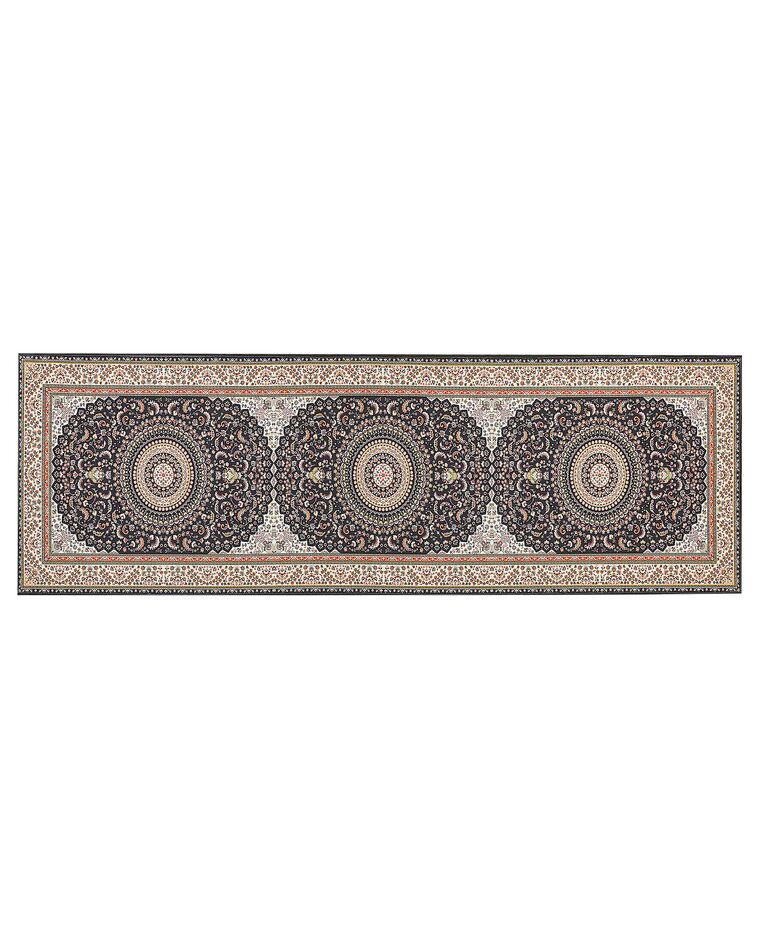 Teppich mehrfarbig 80 x 240 cm orientalisches Muster Kurzflor CIVRIL_886675