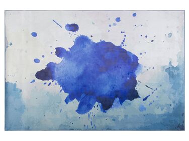Vloerkleed polyester blauw 160 x 230 cm ODALAR