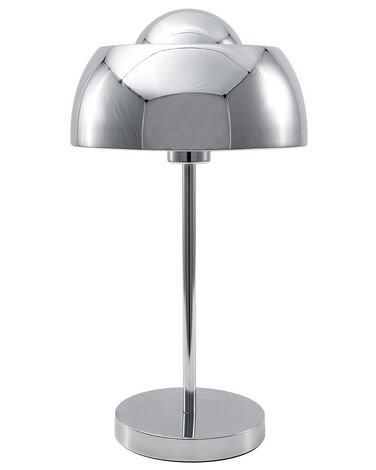 Lampa stołowa metalowa srebrna SENETTE