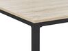 Table de salle à manger effet bois clair / noir 150 x 90 cm HOCKLEY_790619
