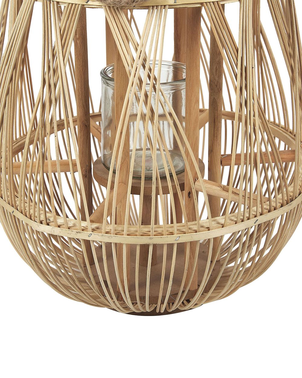 Laterne helles Holz 77 cm TONGA | Beliani.de