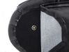 Pohodlná kožená lenoška Chesterfield z lesklé černé ekokůže pravá NIMES_817291