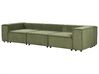 3-personers modulær jumbo-snor-sofa grøn APRICA_895030