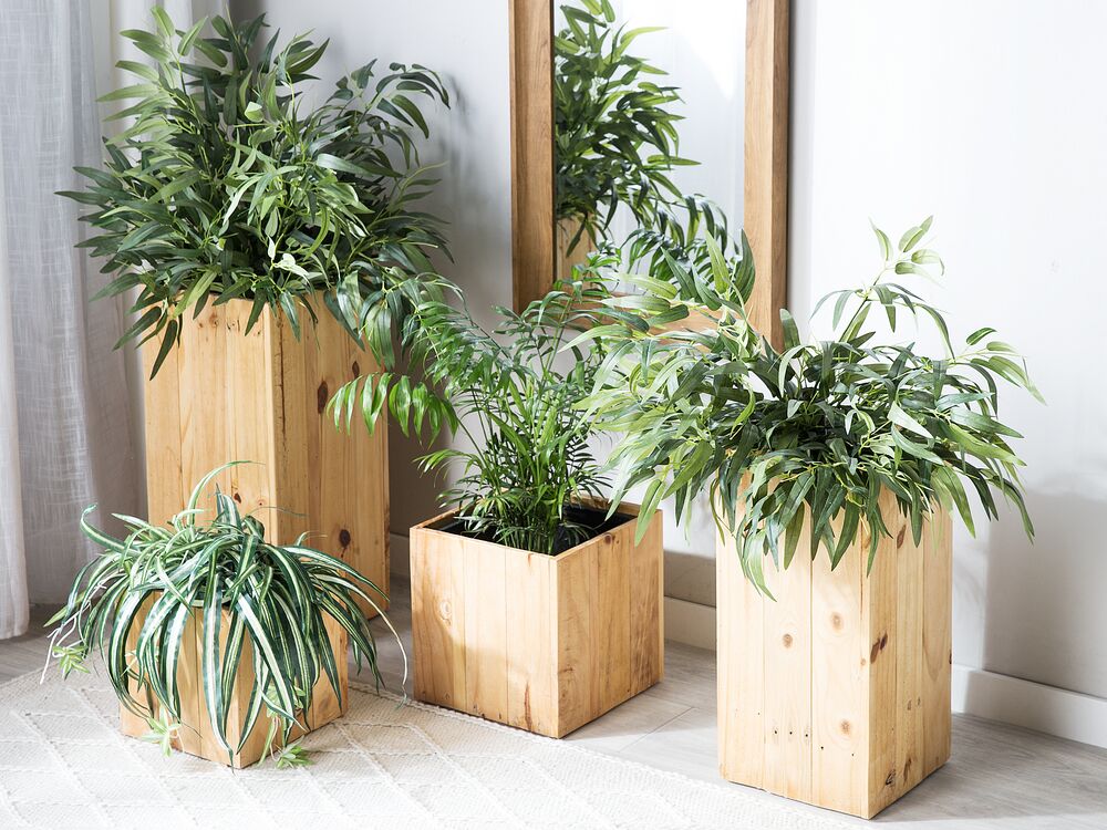 Wooden Plant Pot 24 X 24 X 50 Cm Sykia Beliani Co Uk Wooden Plant Pot 24 X 24 X 50 Cm Sykia Beliani Co Uk