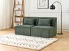 Module fauteuil en velours côtelé vert foncé pour canapé LEMVIG_876504
