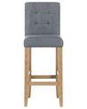 Fabric Bar Chair Grey MADISON_680902
