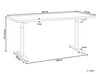 Adjustable Standing Desk 160 x 72 cm Dark Wood and White DESTINAS_899113