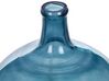Glass Decorative Vase 31 cm Blue CHAPPATHI_823644