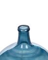 Bloemenvaas blauw glas 31 cm CHAPPATHI_823644