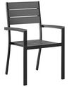 Sada 4 zahradních židlí v šedé barvě PRATO_741522