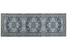 Teppich grau / blau 70 x 200 cm orientalisches Muster Kurzflor KOTTAR_831405