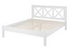 Dřevěná bílá postel 160 x200 cm TANNAY_734433