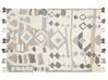 Kelim Teppich Wolle mehrfarbig 160 x 230 cm geometrisches Muster Kurzflor MRGAVET_860070