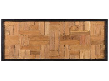Nástěnná dekorace z týkového dřeva TOLUCA