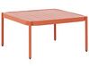 Lounge Set Aluminium orange 2-Sitzer modular Auflagen orange-weiß TERRACINA_826678