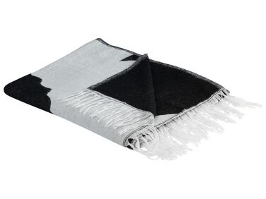 Blanket 130 x 170 cm Grey and Black KYAKMI