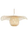 Lampe suspension en bambou bois clair BONITO_871436