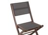 Conjunto de 2 cadeiras de jardim dobráveis em madeira de acácia escura CESANA_868564