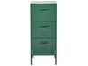 3 Drawer Metal Storage Cabinet Dark Green WOSTOK_868225