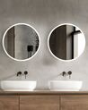 Round LED Wall Mirror ø 79 cm Silver DEAUVILLE_837548