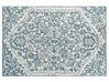 Vlněný koberec 160 x 230 cm bílý/modrý AHMETLI_836694