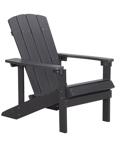 Cadeira de jardim cinzenta escura ADIRONDACK