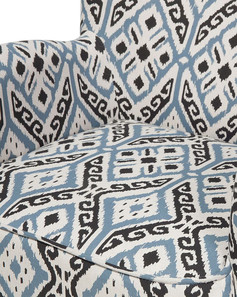 Fabric Armchair with Footstool Multicolour TUMBA | Beliani.co.uk