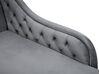 Chaise longue sinistra in velluto grigio NIMES_696817