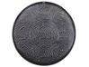 Tablett Metall silber mit Wellenverzierungen ø 50 cm KITNOS_787630