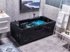 Left Hand Whirlpool Bath with LED 1690 x 810 mm Black ARTEMISA_821468