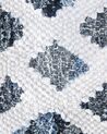 Teppich blau 140 x 200 cm marokkanisches Muster Kurzflor ADIYAMAN_678751