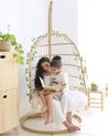 Hanging Chair with Stand Beige ALLERA_863784