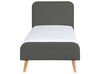 Fabric EU Single Size Bed Grey RENNES_679871