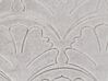 Coussin en velours gaufré gris 45 x 45 cm GLORIOSA_892816