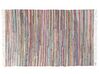 Tappeto multicolore chiaro in cotone con fronde 140 x 200 cm DANCA_805130