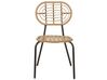 Set of 8 PE Rattan Chairs Natural PRATELLO_868000