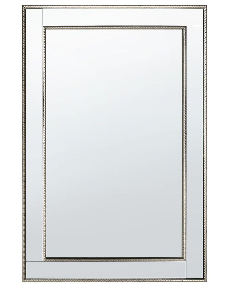 Espejo de pared plateado 60x90 cm FENIOUX_713052