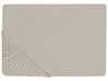 Tópszínű pamut gumis lepedő 90 x 200 cm JANBU_845212