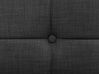 Cama de casal eletricamente ajustável em tecido cinzento escuro 180 x 200 cm DUKE_797969