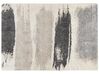 Teppich weiss / grau 160 x 230 cm abstarktes Muster Shaggy MARTUNI_855011