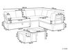 Lounge Set Aluminium sandbeige 6-Sitzer linksseitig modular Auflagen hellbeige RIMA III_908303